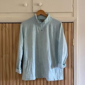 T BY TALBOTS, FULL ZIP JACKET, SIZE MEDIUM, UPF 50+